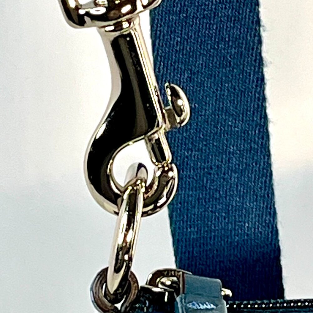 Coach Signature Swingpak in rich blue Hue Crossbody Bag with Adjustable Strap - Picture 12 of 15